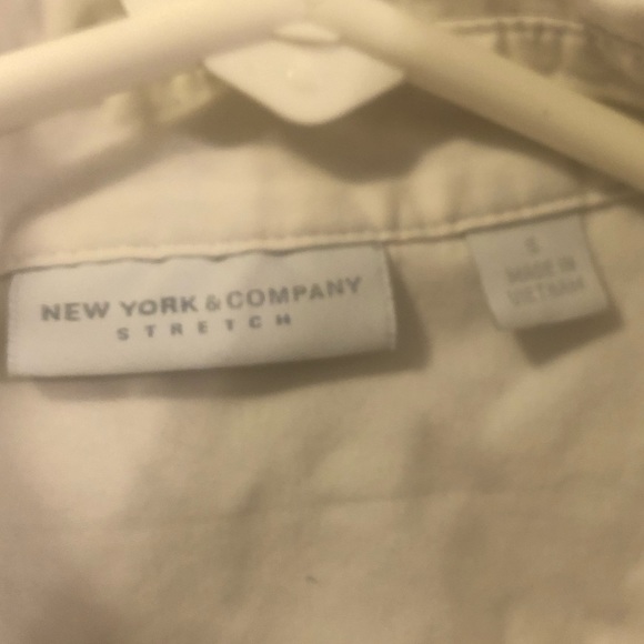 New York & Co White button shirt - Picture 3 of 3